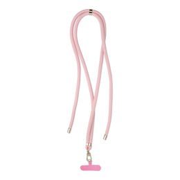 Prívesok na telefón CRYSTAL DIAMOND 74cm - biele korálky