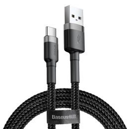 Nabíjecí a datový kebel USB-C / USB-C 2 m černý -BASEUS