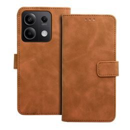 Pouzdro / obal na Xiaomi Redmi Note 13 5G hnědé - knížkové Tender Book Case