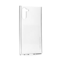 Obal / kryt na Samsung Galaxy Note 10 stříbrný - i-Jelly Case Mercury
