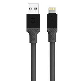 Datový / nabíjecí kabel šedý - Tactical Fat Man Cable USB-A/Lightning 1m