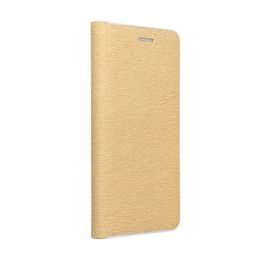 Puzdro / obal pre Samsung Galaxy A42 5G zlatý - kniha Luna