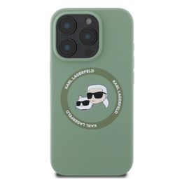 Obal / kryt na Apple iPhone 16 Pro Max - zelené - MagSafe Karl Lagerfeld