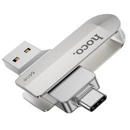 USB Flash disk HOCO UD10 s kapacitou 64GB USB 3.0 s konektorem USB a USB-C