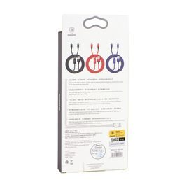 Kabel USB na Apple, Lightning 8-pin, 2,4A, 1m, černý - Baseus
