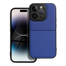 Pouzdro / obal na Apple iPhone 14 Pro modrý - knížkový Forcell LUNA Carbon