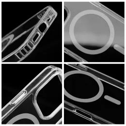 Obal / kryt na Apple iPhone 15 transparentní - OBAL:ME MagNetix Bumper