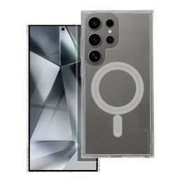 Obal / kryt na Samsung Galaxy S24 Ultra průhledný - Clear Mag Cover