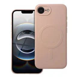 Obal / kryt na Apple iPhone 16e růžový - Silicone Mag Cover