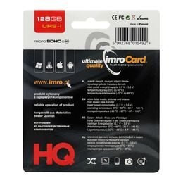 Paměťová karta microSD, 128GB s adaptérem, UHS3, černá - TPU