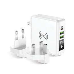 BLUE STAR travel charger GaN 4A 65W 2 x Type C + USB A PD QC4.0 VT-43 black