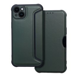 Pouzdro / obal na Apple iPhone 14 Plus zelené - knížkové RAZOR Book