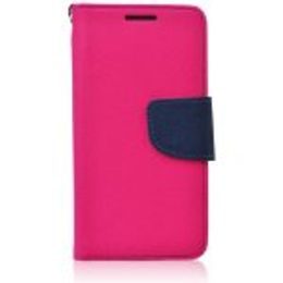 Pouzdro / obal na Samsung Galaxy J1 růžovo modré - knížkové Fancy Book