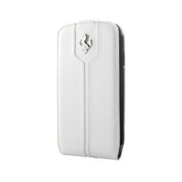 Pouzdro / obal na Apple iPhone 6 / 6S bílé - flip Ferrari