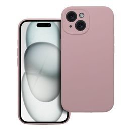 Obal / kryt na Apple iPhone 15 růžový - SILICONE 2mm