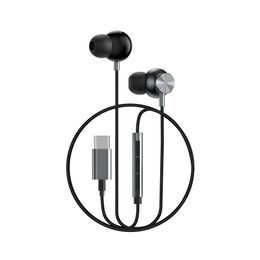 Drátová USB-C Stereo Sluchátka - šedá WiWU