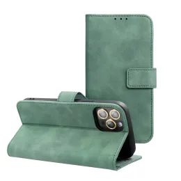 Pouzdro / obal na Samsung Galaxy A57 5G zelené - knížkové TENDER
