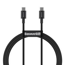 Kábel typu C na typ C PD100W 1 meter čierny - BASEUS