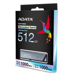 ADATA UE800 / 512GB / USB 3.2 / USB-C - stříbrná