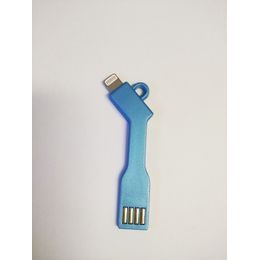 Kabel USB přívěšek Apple Iphone 5/5C/5S/6/6 Plus modrý