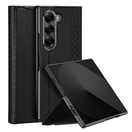 Obal / kryt na Samsung Z Fold6 5G čierny - kniha Dux Ducis