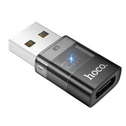 Adaptér USB-A / USB-C černý - Hoco