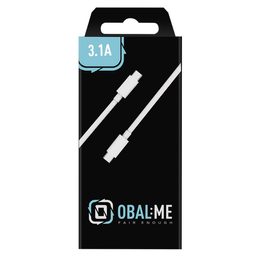 Datový / nabíjecí kabel USB-C / USB-C 1m bílý - OBAL:ME