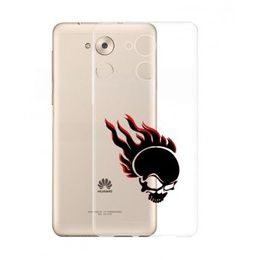 Obal / kryt Ultratenké gelové pouzdro s obrázkem na HONOR 8 - vzor FIRE SKULL