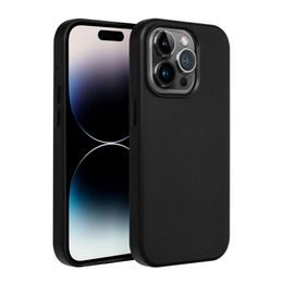 Obal / kryt na Apple iPhone 16 černý - LEATHER MAG COVER