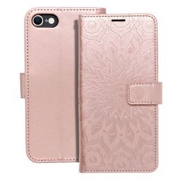 Puzdro / obal pre Apple iPhone 7 / 8 / SE 2020 / SE 2022 mandala staroružové - kniha Forcell MEZZO Book