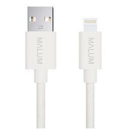 Kabel USB-A > Lightning 1m - PREMIUM - bílá