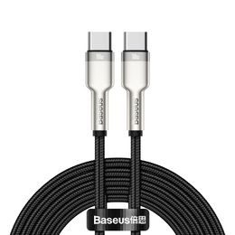 Nabíjecí a datový kebel USB-C / USB-C 2 m černý -BASEUS