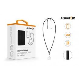 Aligator Machršňůra, univerzální šňůrka pro mobilní telefon, černá