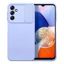Obal / kryt na Samsung Galaxy A14 5G / A14 4G fialový - SLIDE Case