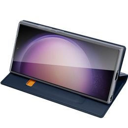 Obal / kryt na Samsung Galaxy S24 žltý - kožené puzdro