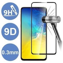 Tvrdené / ochranné sklo Huawei P40 Lite E čierne - 5D Full Glue Roar Glass