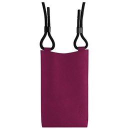 Taštička přes rameno s kapsou FIXED Verona s černou šňůrkou pro mobilní telefony do 7", červená