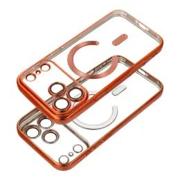 Obal / kryt na Apple iPhone 17 Air černo-červený s MagSafe - COLOR EDGE MAG COVER