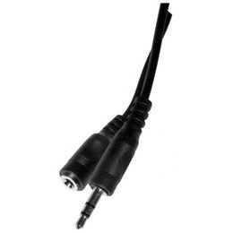 Aux Kabel 3,5 mm Male Female 5m - černý