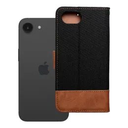 Pouzdro / obal na Apple iPhone 16e černé - knížkové Jeans