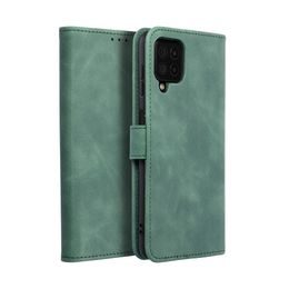 Puzdro / obal pre Samsung Galaxy A22 5G modré - kniha Forcell LUNA Carbon