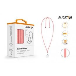 Aligator Machršňůra, univerzální šňůrka pro mobilní telefon, růžová