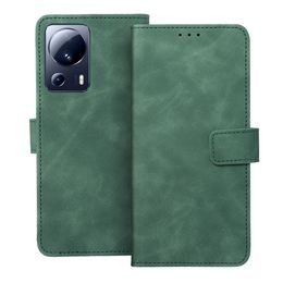 Pouzdro / obal na Xiaomi 13 Lite zelené - knížkové TENDER Book