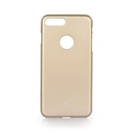 Obal / kryt na Apple Iphone 7 PLUS / 8 PLUS zlatý (otvor na logo) - Jelly Case Mercury