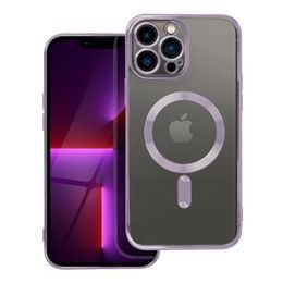 Obal / kryt na Apple iPhone 13 Pro Max fialový - Electro Mag Cover MagSafe