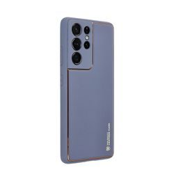 Obal / kryt na Samsung Galaxy A15 5G modrý- LEATHER Case