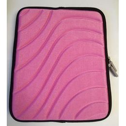 Pouzdro / obal na tablet 10.2" růžové (vlny) zips