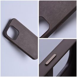 Obal / kryt na Apple iPhone 13 Pro hnědý - WOVEN MAG COVER