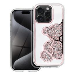 Obal / kryt na Apple iPhone 13 Pro růžový - Teddy Bear