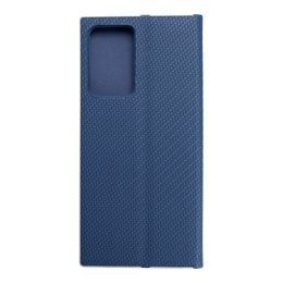 Puzdro / obal pre Samsung Galaxy Note 20 Plus modré - kniha Luna Carbon